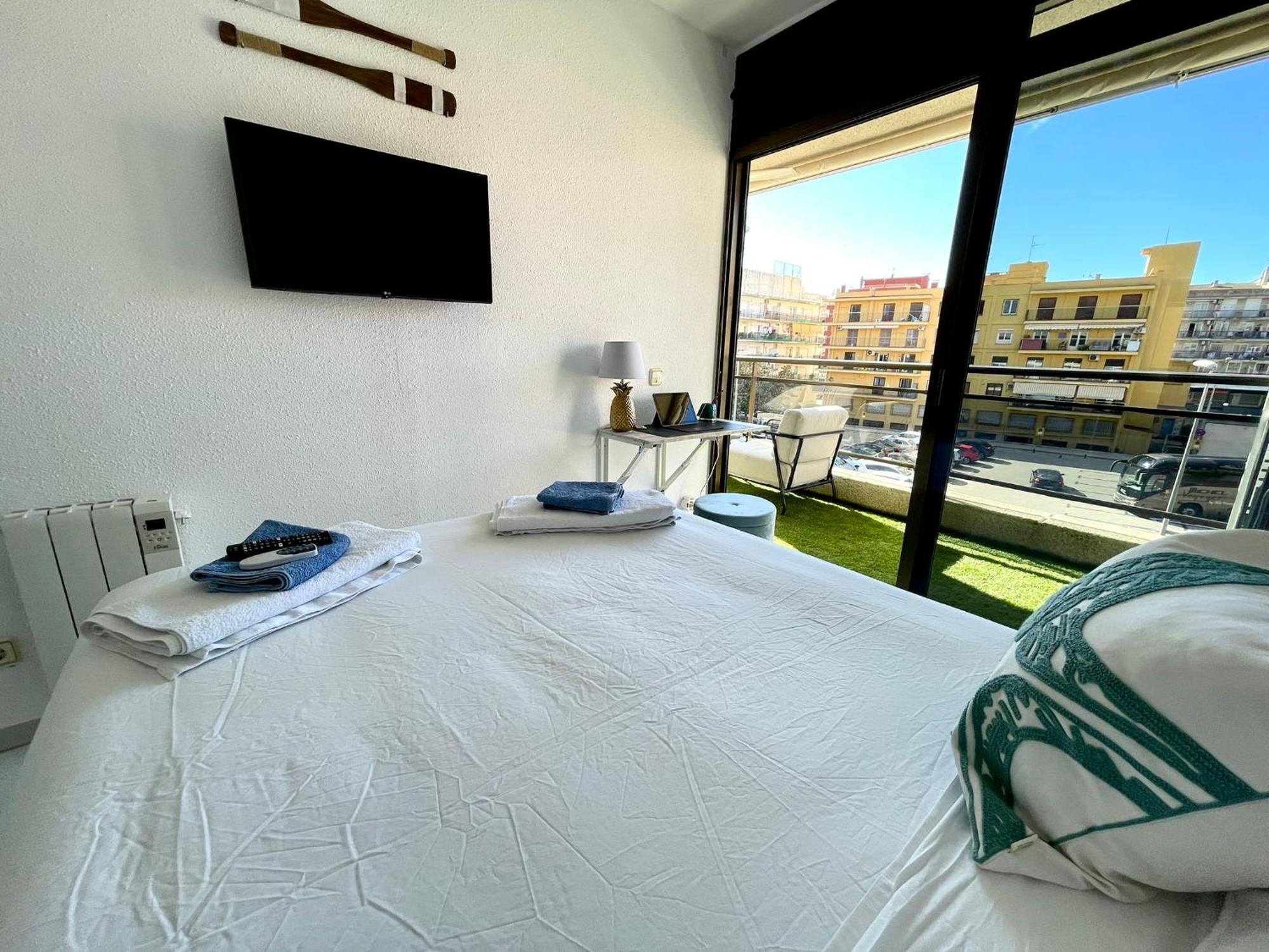 Apartemento Piscina Centro Calella 3 Min Playa Exteriör bild